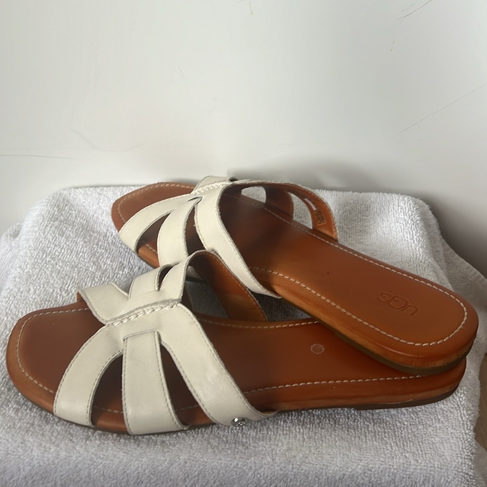 UGG leather slides size 10